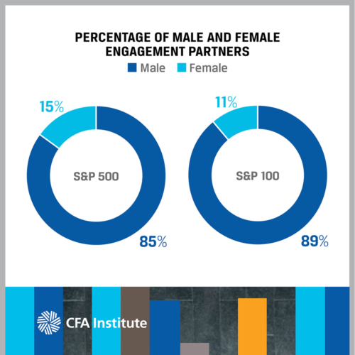 Percentage of Male and Female Engagement Partners