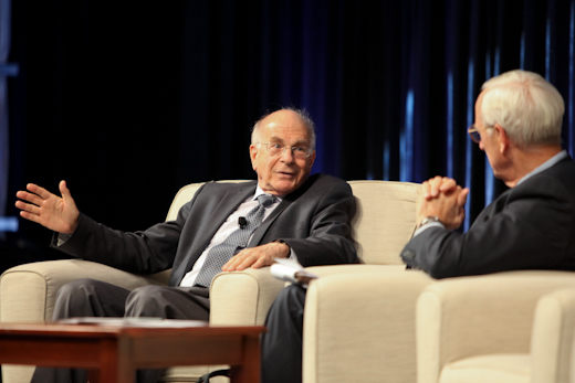 Daniel Kahneman and moderator Arnold S. Wood