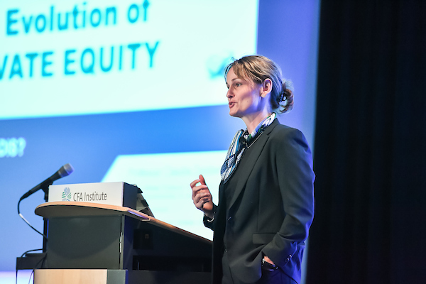 Professor Claudia Zeisberger at the 69th CFA Institute Annual Conference in Montreal